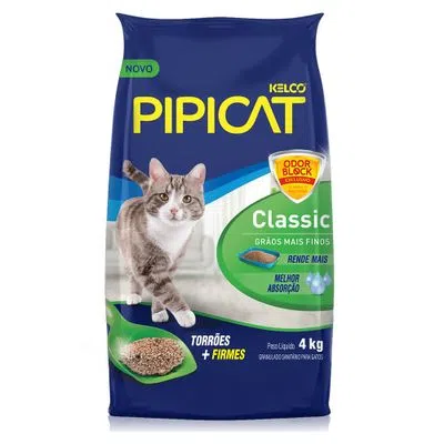embalagem areia higiênica para gatos pipicat