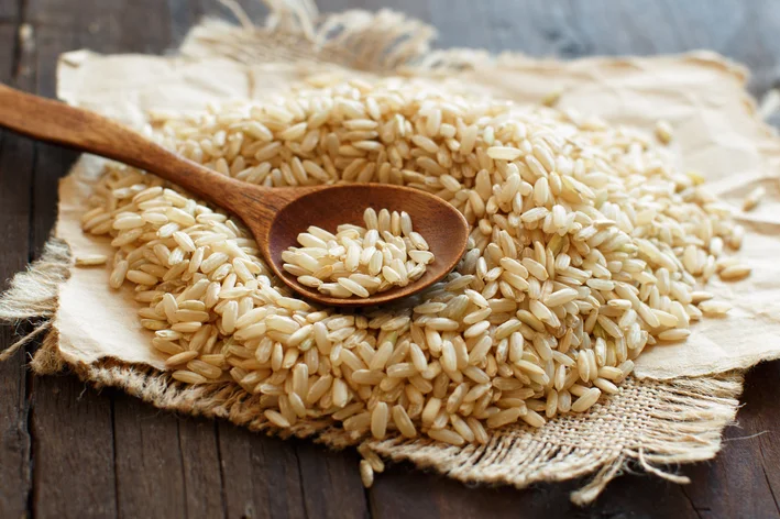 grão de arroz separado para plantar