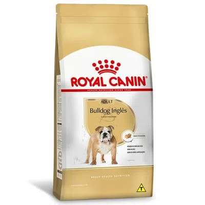 embalagem royal canin ração para bulldog inglês