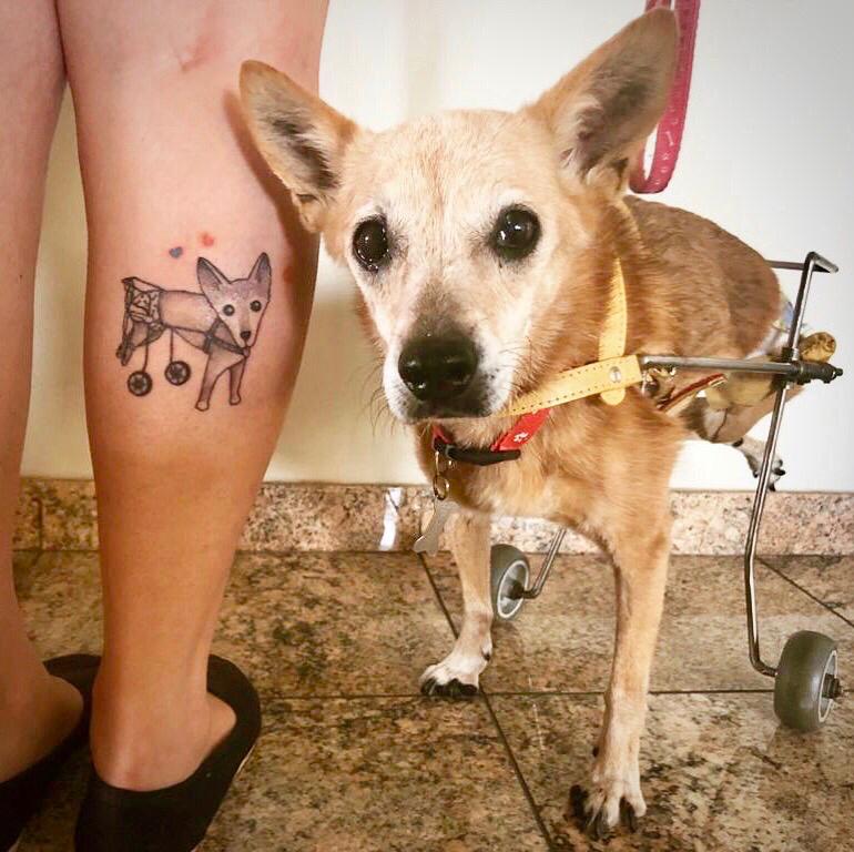 tatuagem de cachorro