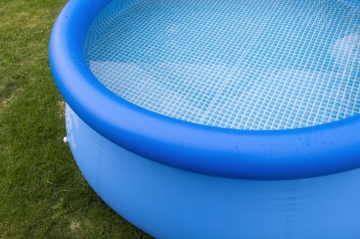 piscina de plástico grande inflável