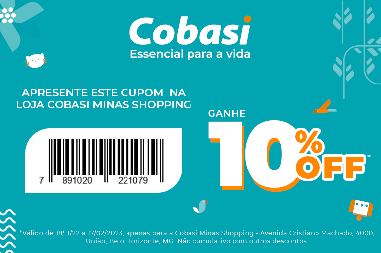 Cobasi Minas Shopping Voucher